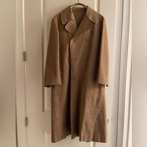 Vintage Halston Suede Overcoat